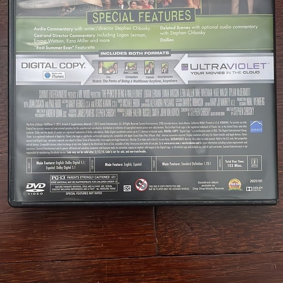 The Perks of Being a Wallflower DVD - Picture 7 of 9